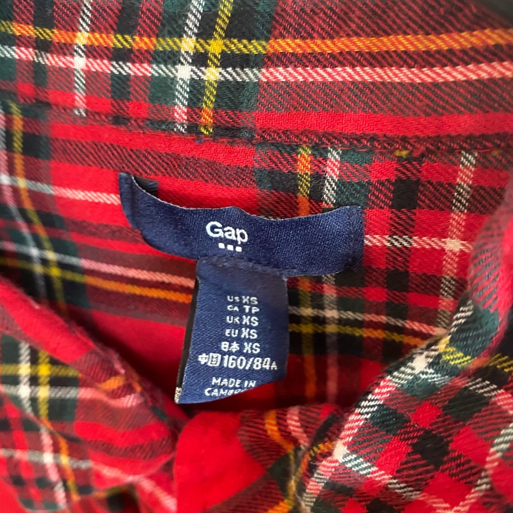 Gap Red Flannel - image 3